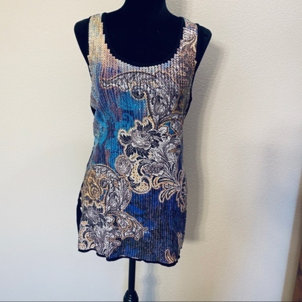 Fantasia sequin racerback tunic